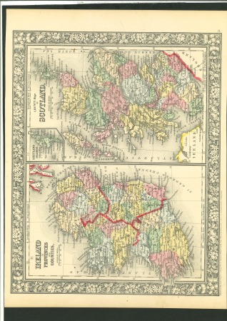 Stamp of Ireland » Historical Documents Maps of Ireland: Group of five more modern maps, a wonderful lot for the student, fine to very fine