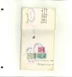 Stamp of Ireland » Revenues & Fiscals » Embossed Stamp Duty 1894-1925 Old-time attractive collection of 34 documents & 47 fragments and or stamps, neatly mounted on pages and housed in a Bordeaux Plymouth album, showing mostly documents with Saorstát Éireann or Rialtat Seadalac N