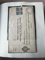 Stamp of Ireland » Revenues & Fiscals » Embossed Stamp Duty 1894–1925 – Revenue Document Collection. A highly attractive and unusual assembly of 29 revenue documents and 30 fragments or stamps, neatly mounted on pages and presented in a blue album. Predominantly featuring Queen V