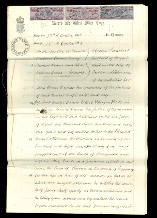 Stamp of Ireland » Revenues & Fiscals » Embossed Stamp Duty 1894-1936 Old-time attractive collection of 33 documents,