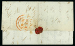 Stamp of Ireland » Postal History (Arranged alphabetically by County) Offaly - Clara: 1832-49 Selection of ten covers mounted on album pages, showing CLARA linear in black (4), CLARA/PENNY POST in black, red (2) and blue (3) etc., all strikes are fair to fine (10)
