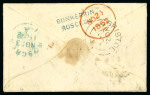 Stamp of Ireland » Postal History (Arranged alphabetically by County) Offaly - Receiving Houses: 1832-49 Selection of thirteen covers mounted on album pages, showing an array of receivers including italic Rhode/Edenderry in blue, 2-line RATHCABBIB/PARSONSTOWN in blue, KINNETTY linear in bl