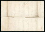 Stamp of Ireland » Pre-Stamp Postal History » Independant Post Office Period - 1784-1831 1831 (6.2) Folded letter sheet sent from Sligo to Dublin, showing linear LATE MAIL, faint SLIGO/103 and scarce SUNDAY/PAID/6.FE.1831 cds, all in red, fine.