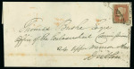 Stamp of Ireland » Postal History (Arranged alphabetically by County) Down - Receiving Houses: 1832-49 Selection of fourteen covers and two part covers, all mounted on album pages, showing an array of receivers including italic Annalong/Kilkeel in blue (2), Ashfield R.H./Dromore also in bl
