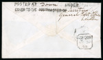 Stamp of Ireland » Postal History (Arranged alphabetically by County) Down: 1868 (30.4) Envelope from Co.Down addressed to a member of the Royal Family (address panel removed) at the Isle of Wight and sent under cover 'Secretary General Post Office London' as confirmed by the very rare 2-l