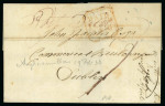 Stamp of Ireland » Postal History (Arranged alphabetically by County) Antrim - Receiving Houses: 1835-59 Selection of twenty covers, all mounted on album pages, showing an array of receivers including undated circular WHITE ABBEY/BELFAST, linear TOOMEBRIDGE in black, italic Portrush/Colera