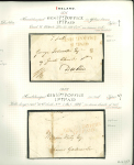 Stamp of Ireland » Pre-Stamp Postal History » Local Post Period - 1773-1840 1811 Entire sent locally within Dublin to Lower Ormond Quay and showing 2-line red “GEN.L-Py P OFFICE 1P Y- PAID” (General Penny Post 1 Penny Paid of the Dublin Penny Post) in red, being the Type L over 1, plus similar c