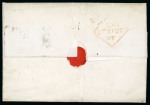 Stamp of Ireland » Pre-Stamp Postal History » Local Post Period - 1773-1840 1830 (25.9) Folded entire sent to Blackrock and showing 2-line red “GEN.L-Py P OFFICE “2P Y- PAID” (General Penny Post 2 Penny Paid of the Dublin Penny Post), fine and scarce (DF No. 149)