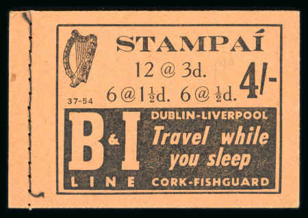 Stamp of Ireland » Booklets 1948-62 2s6d booklets, serial no. 36-53 (3), 3s booklet,