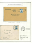 Stamp of Ireland » 1922-49 Dublin Government Printing Works Issues 1931 – Royal Dublin Society. An attractive and specialised assembly, neatly mounted and written up on three album pages. Includes mint and used singles, a used block of four, and two singles tied on separate covers by 12