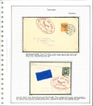 Stamp of Ireland » Airmails 1923-2006 Attractive collection of airmails neatly mounted and knowledgeably written up on fifty-four album pages, showing strength in early first flights from the Transition Period with a fine array of Overprint frankin