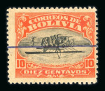 Stamp of Bolivia » Airmails / Air Post 1930 airmails specialised accumulation, with an incredible amount of rare items incl. inverted center