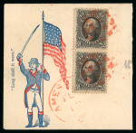 Stamp of United States » Collections 1851-65 collection in stockbook with a fine range of classics, locals and Civil War items