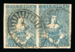 Stamp of Australia » Victoria Victoria 1850-1900 used collection in stockbook with "Half Lengths"