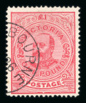 Stamp of Australia » Victoria Victoria 1850-1900 used collection in stockbook with "Half Lengths"