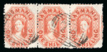 Stamp of Australia » Tasmania Tasmania 1853-1910 used collection in stockbook with a fine range of the early imperforate issues