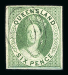 Stamp of Australia » Queensland Queensland 1860-1907 used collection in stockbook
