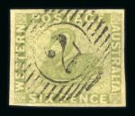 Stamp of Australia » Western Australia Western Australia 1854-1910 collection in stockbook with a range of used "Swans"