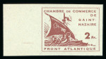Stamp of France » Guerre 1945, timbre de Guerre n°9 2fr brun-lilas s/ vert pâle,