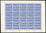 Stamp of Brazil » Airmails 1930 "U.S.A." overprint on Zeppelin set of 3 in complete sheets of 25 stamps