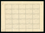 Stamp of Brazil » Airmails 1930 Zeppelin 10000 Reis on 20000 complete mint sheet of 25