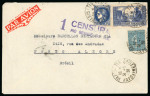Stamp of Aerophilately » Airmails 1920s-30s collection of 90 South American flight covers in an album 