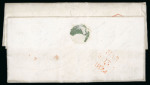 Stamp of Ireland » Pre-Stamp Postal History » Independant Post Office Period - 1784-1831 1824 (7.3) Folded entire turned cover Limerick to Clonmel, rate "6" with LIMERICK/MR.7/1824/84 circular mileage mkg in red, cover turned and sent on from Clonmel to Edinburgh, rate "2/2" with CLONMELL/MR.9/1824/82 circul