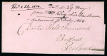 Stamp of Ireland » Pre-Stamp Postal History » Unified Post Period - 1827-1839 1834 (May 29th) Folded entire sent from Philadelphia