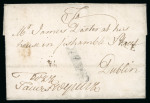 Stamp of Ireland » Postal History (Arranged alphabetically by County) Galway: 1747 (27.6) Small neat folded cover Galway