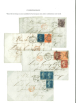 Stamp of Ireland » GB Used In Ireland 1863-70 Four attractive folded covers all addressed to Spain, paying the six penny European rate, each cover with a different franking to make up the 6d rate, all superbly tied by various Dublin duplex pmks, a very fine 