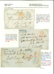 Stamp of Ireland » Pre-Stamp Postal History » Adhesive Period 1845-50 Three attractive folded covers showing three of the twenty different receivers known from Ireland, with serif linear SHANAGOLDEN in black, italic Annalong/Kilkeel in blue and small sans serif BUNDORAN/BALLYSHANNO