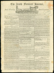 Stamp of Ireland » Historical Documents 1815 (13.8) The Irish Farmers Journal, showing a red newspaper 2d revenue hs, the journal contains an interesting article pertaining to the attack on the Cork to Dublin Mail Coach, resulting in the change of the timing a