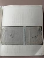 Stamp of Ireland » Postal History (Arranged alphabetically by County) Donegal: 1810-1859 Attractive group of 33 covers mounted on 26 album pages, showing an array of different town markings including 2-line BALINTRA/DONEGAL in blue, BUNCRANA/122 mileage in black, undated circular town mkg 