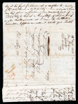 Stamp of China » Pre-Stamp and Stampless Mail Canton 1838 (Aug. 24), entire letter to William Leslie in Scotland. OPium War communication.