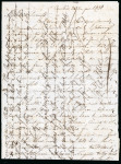 Stamp of China » Pre-Stamp and Stampless Mail Canton 1838 (Aug. 24), entire letter to William Leslie in Scotland. OPium War communication.