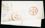 Stamp of Ireland » Pre-Stamp Postal History » Postal Reform Period 1840-1853 Specialised collection of 47 covers mounted on 40 album pages, showing an array of the many different Uniform Penny Post "2" due handstamps in both blue and black, with distinctive "2" handstamps from the follo