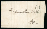 Stamp of Ireland » Pre-Stamp Postal History » Postal Reform Period 1840-1853 Specialised collection of 47 covers mounted on 40 album pages, showing an array of the many different Uniform Penny Post "2" due handstamps in both blue and black, with distinctive "2" handstamps from the follo