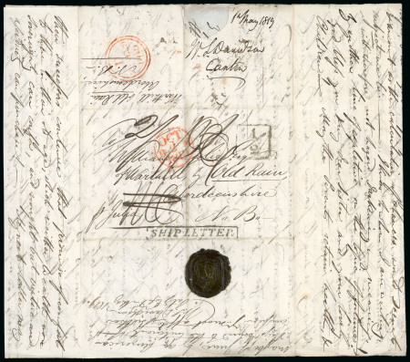 Stamp of China » Pre-Stamp and Stampless Mail Canton 1819 (May 1), entire letter to Old Rain, Aberdeenshire, very rare early China mail.