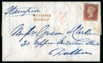 Stamp of Ireland » Postal History (Arranged alphabetically by County) Clare: 1801-1848 Attractive accumulation of thirty-seven covers or part covers mounted on 31 album pages, showing an array of postal markings including boxed ASKEATON/113 mileage (3), linear BROADFORD in black, linear CA