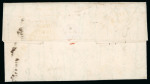 Stamp of Ireland » Postal History (Arranged alphabetically by County) Clare - Ennistimon: 1843 (21.1) Folded entire from Tomeen to Dublin, prepaid 2d in cash, showing on face ENNISTIMON/JA.22.1843 cds and italic 2-line Ennistimon/Penny Post in black alongside, plus Dubin PAID ds in red, a 