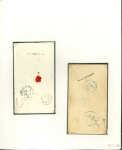 Stamp of Ireland » Postal History (Arranged alphabetically by County) Sligo: 1795-1848 Attractive accumulation of twenty-four covers or part covers mounted on 20 album pages, showing an array of postal markings including 2-line italic Aclare/Ballymote, BALLYMOTE/PENNY POST, italic Carney/S