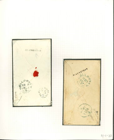 Stamp of Ireland » Postal History (Arranged alphabetically by County) Sligo: 1795-1848 Attractive accumulation of twenty-four covers or part covers mounted on 20 album pages, showing an array of postal markings including 2-line italic Aclare/Ballymote, BALLYMOTE/PENNY POST, italic Carney/S