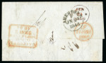 Stamp of India » Postal History Pre stamp Calcutta 1846 entire to Aberdeen