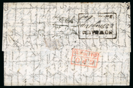 Stamp of India » Postal History Pre-stamp Mail Nowgaum 1844 entire