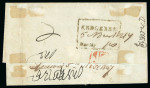 Stamp of India » Postal History Pre stamp 1847 entire Kedgeree to Calcutta