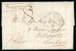 Stamp of India » Postal History Pre-stamp Mail 1815 Bengal Post Paid entire to London