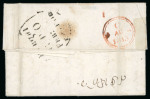 Stamp of India » Postal History Pre-stamp Mail 1815 Bengal Post Paid entire to London