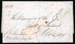Stamp of India » Postal History Maritime Mail 1804-53 three  Ship Letters