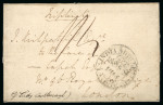 Stamp of India » Postal History Maritime Mail  1820-30s group India Letter handstamps applied in England