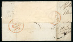 Stamp of Ireland » Postal History (Arranged alphabetically by County) Wicklow: 1819-1860 Attractive group of thirty-eight covers or part covers mounted on 29 album pages, showing an array of postal markings including linear ANNAMOE in black with linear POST PAID in blue, italic Aughrim/Rat